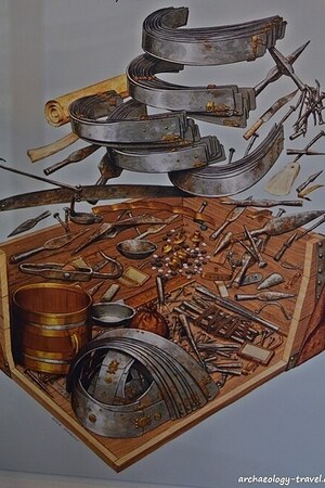 Корбридж / Coria: Corbridge hoard artists impression; предмет материальной культуры или музейная находка, связанный с памятником, римский период или локальный археологический контекст.