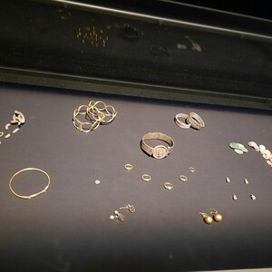 Camulodunum / Colchester: Fenwick Treasure 01; archaeological view, find or museum context connected with the site, Roman period or local archaeological context.