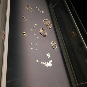 Camulodunum / Colchester: Fenwick Treasure 03; archaeological view, find or museum context connected with the site, Roman period or local archaeological context.