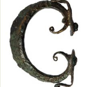 Military belt buckle from Tilurium, near Gardun, Croatia; first century CE. Catalogue illustration.