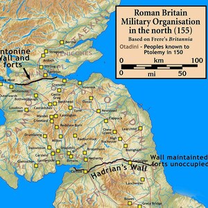 Projectiles,Ballistae,and Burnswark: Roman.Britain.north.155; archaeological view, find or museum context connected with the site, Roman period or local archaeological context.