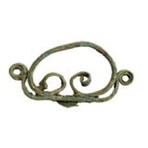Military belt buckle from Tilurium, near Gardun, Croatia; first century CE. Catalogue illustration.