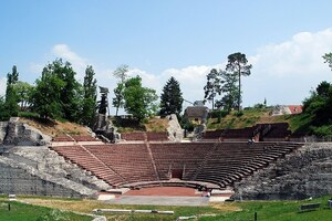 Augusta Raurica: Theater Kaiseraugst; археологический вид, находка или музейный контекст, связанный с памятником, римский период или локальный археологический контекст.