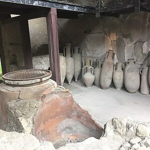 Herculaneum: Herculaneum Pottery in 2015; material-culture object or museum find connected with the site, Roman period or local archaeological context.