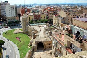 Tarraco / Tarragona: Roman circus of Tarraco 01; archaeological view, find or museum context connected with the site, Roman period or local archaeological context.
