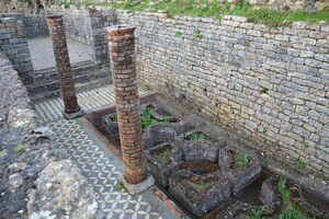 Conimbriga: Conimbriga; archaeological view, find or museum context connected with the site, Roman period or local archaeological context.