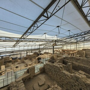 Ephesus: The Terrace House at Ephesus 04; archaeological view, find or museum context connected with the site, Roman period or local archaeological context.