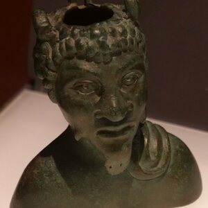 Schwarzafrikaner Bronze, Badekultur 2. Jh., südl. Zivilstadt. Экспонат из собрания: Карнунт и Museum Carnuntinum.
