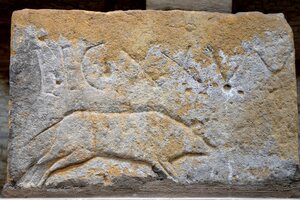 Музей Виндоланды: Building Stone of the Twentieth Legion Valeria Victrix, found near Vindolanda, RIB 170, Clayton Museum, Chesters Roman Fort, Hadrian's Wall (44808152812).