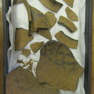 Iron Age or Roman pottery. Экспонат из собрания: Музей Виндоланды.