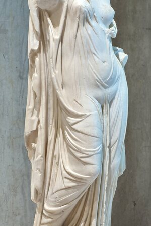 Venus Genetrix from Pozzuoli, shown in an exhibition at Lugdunum Museum.