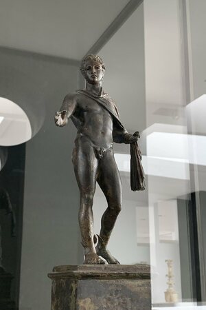 Statue of Hermes Ludovisi in Bardo National Museum. Object from the collection: Bardo National Museum.