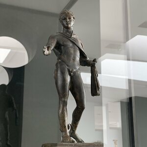 Statue of Hermes Ludovisi in Bardo National Museum. Object from the collection: Bardo National Museum.