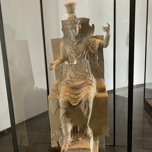 Statue of the Greek Goddess Demeter in National Museum of Bardo. Object from the collection: Bardo National Museum.