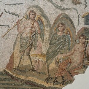 Odysseus and the Sirens Mosaic from Dougga (detail), 2nd century AD, Bardo National Museum, Tunis (54057797112). Object from the collection: Bardo National Museum.