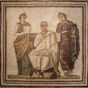 Virgil Mosaic Bardo Museum Tunis. Object from the collection: Bardo National Museum.