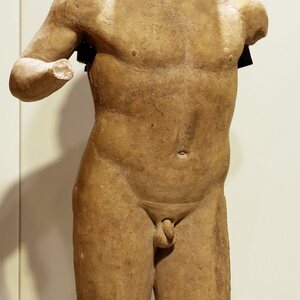 Statue maschili offerte in dono al santuario di portonaccio, 420-400 ac ca. 01. Экспонат из собрания: Национальный этрусский музей виллы Джулия.