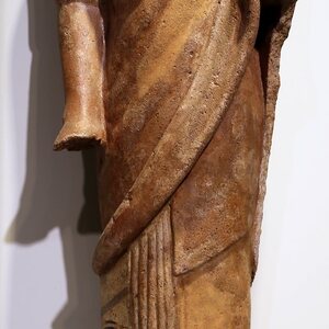 Statue maschili offerte in dono al santuario di portonaccio, 530-520 ac ca. Экспонат из собрания: Национальный этрусский музей виллы Джулия.