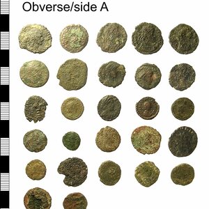 Roman Coin Hoard.Treasure case no. 2012 T288. Экспонат из собрания: Национальный археологический музей Аквилеи.