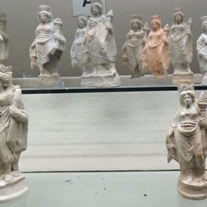 Statuette votive di Demetra e Kore - Paolo Orsi, Siracusa. Экспонат из собрания: Региональный археологический музей Паоло Орси.