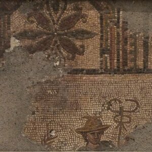 Mosaic with Hermes. Object from the collection: MNAT: National Archaeological Museum of Tarragona.