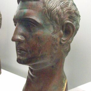 Cabeza masculina romana de Azaila (M.A.N. 32644) 01. Object from the collection: National Archaeological Museum, Madrid.