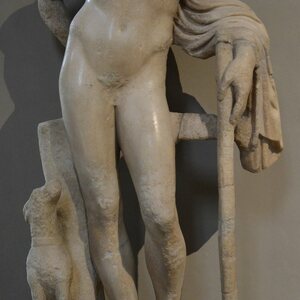 Marble statue of Meleager, from the Gymnasium of Salamis, 2nd century AD, Cyprus Museum, Nicosia, Cyprus (22310003008). Экспонат из собрания: Кипрский музей.
