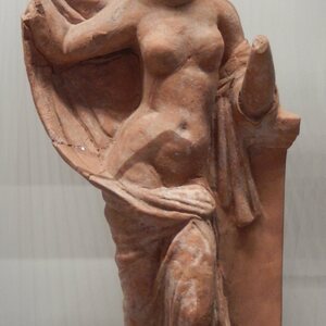 Terracotta statutette of Aphrodite. Object from the collection: Ashmolean Museum: Antiquities.