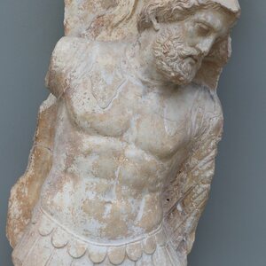 Relief of a hoplite (Ny Carlsberg Glyptotek IN 1508). Экспонат из собрания: Новая глиптотека Карлсберга и античность.