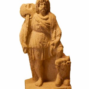Jupiter dolichenus statuette Carnuntum. Экспонат из собрания: Карнунт и Museum Carnuntinum.