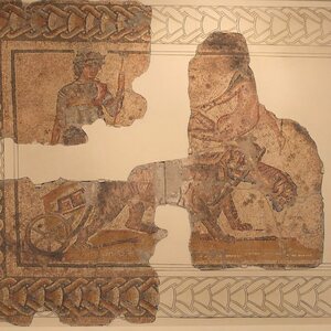 Mosaic of the Triumph of Bacchus. Object from the collection: MNAT: National Archaeological Museum of Tarragona.