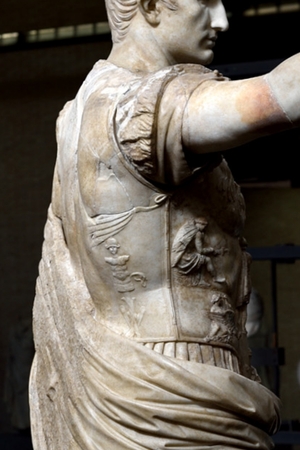 Reverse side of the statue of Augustus from Prima Porta