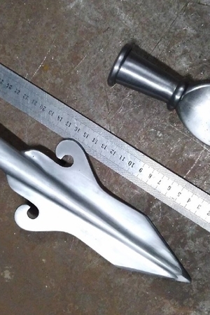 Final view of the spear reconstruction