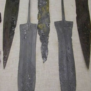 Set of pugios without handles,Munich History Museum,1st-3rd century AD.
